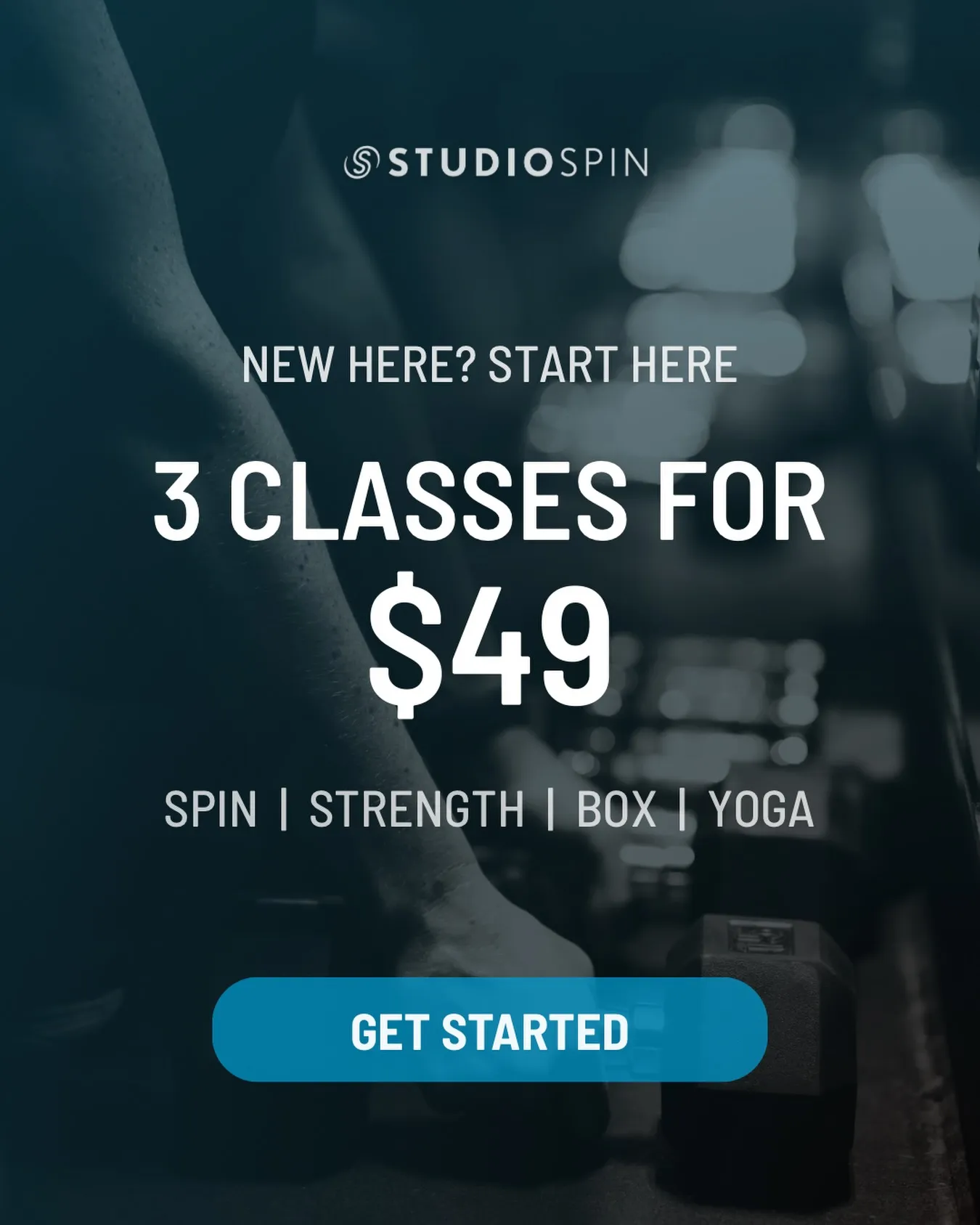 Studio Spin new-member class offer