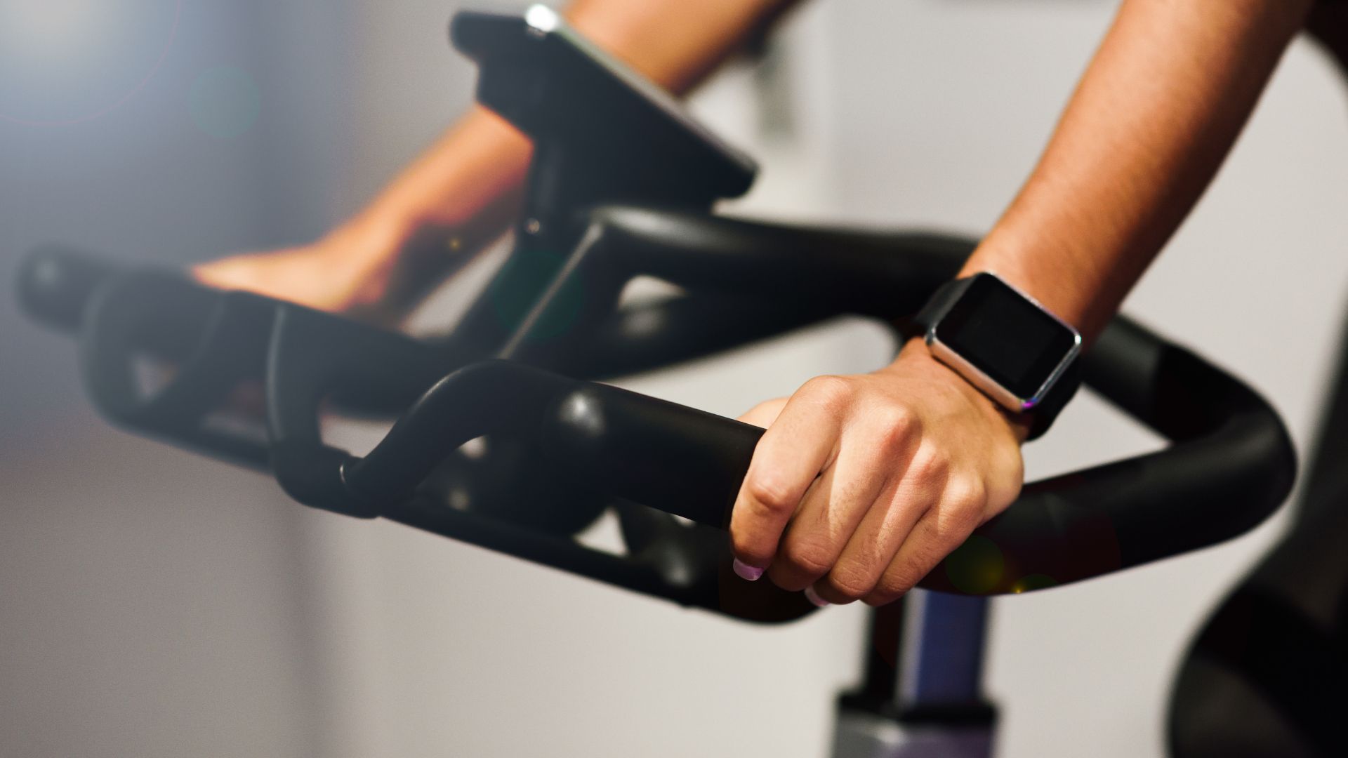 A woman in a RIDE class.
